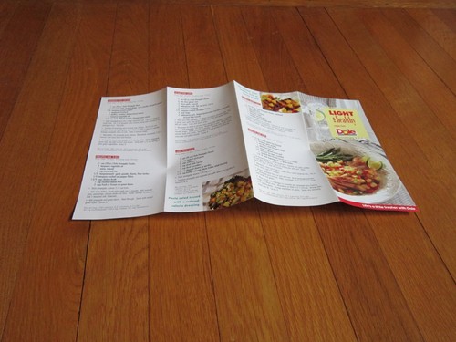 Vintage Dole Werbung Rezepte Broschüre 1990er Ananas Salsa, karibisches würziges Huhn MEHR - Bild 5 von 6