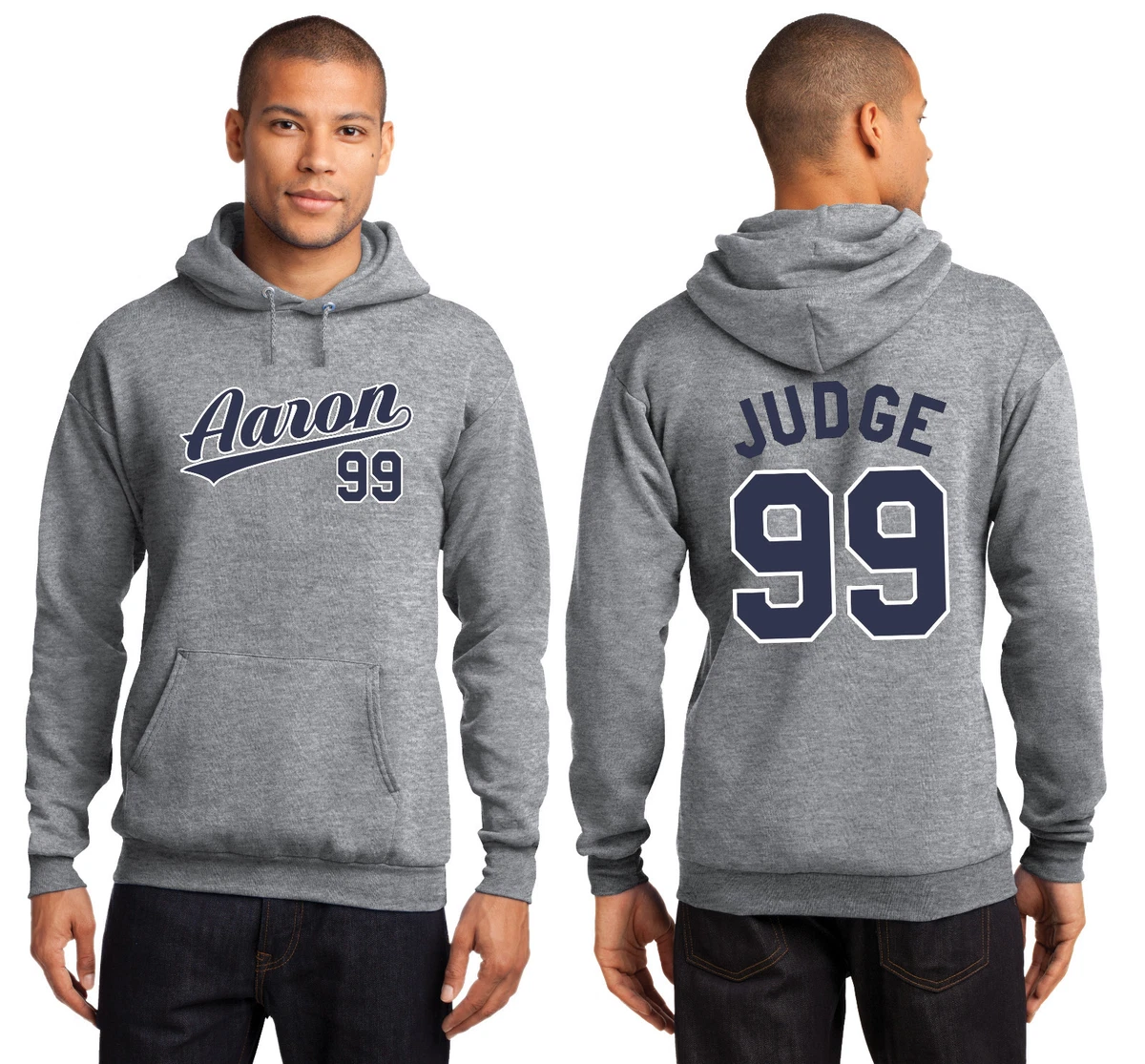 Aaron Judge 99 New York Yankees Men's or Youth Hoodie Sweatshirt Jersey  Gray