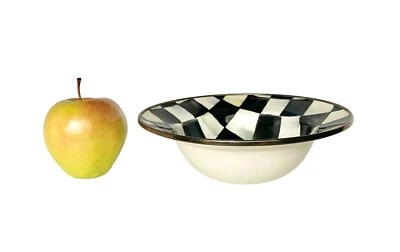 MACKENZIE-CHILDS MacKenzie Childs Courtly Check Breakfast Bowl /Serial Bowl New