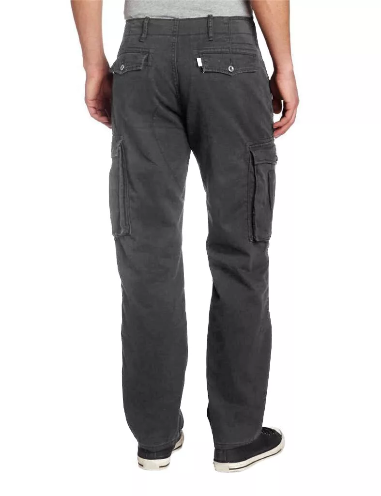 Levi's Men's Original Relaxed Fit Charcoal Grey Cargo I Pants