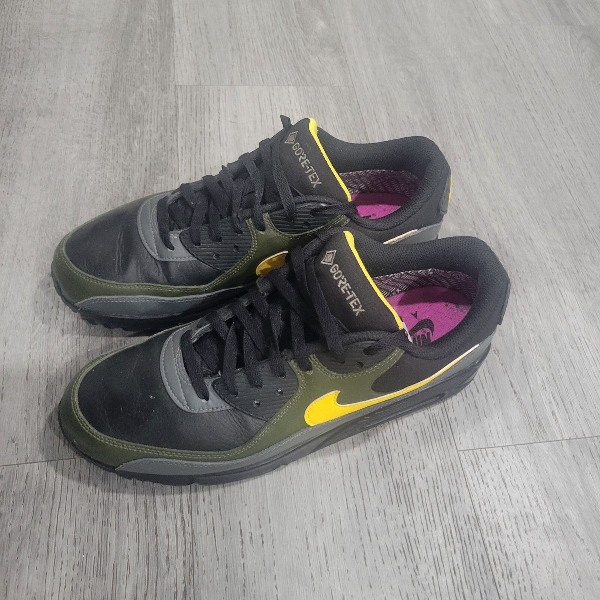 Size 11 - Nike Air Max 90 GORE-TEX Tour Yellow Cargo Khaki | eBay