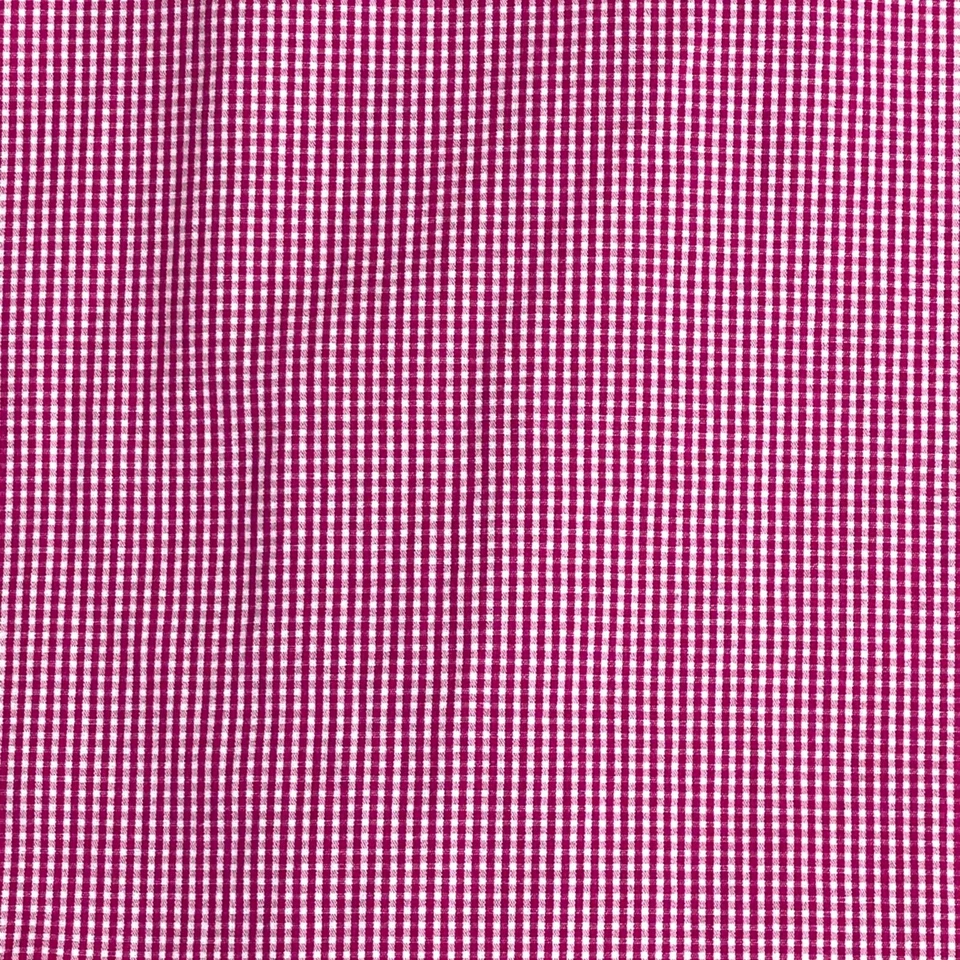 Camisa social masculina quadriculada rosa e branca XMI platina tamanho 16-1/2 34/35 - Imagem 4 de 4