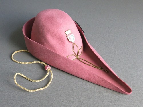 MORONI MILANO VINTAGE CAPPELLO FELUCA GOLIARDICA ROSA UNIVERSITA' LAUREA |  eBay