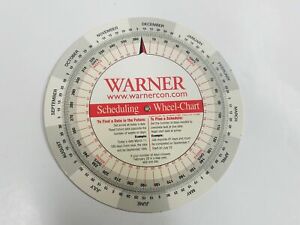 Scheduling Wheel Chart