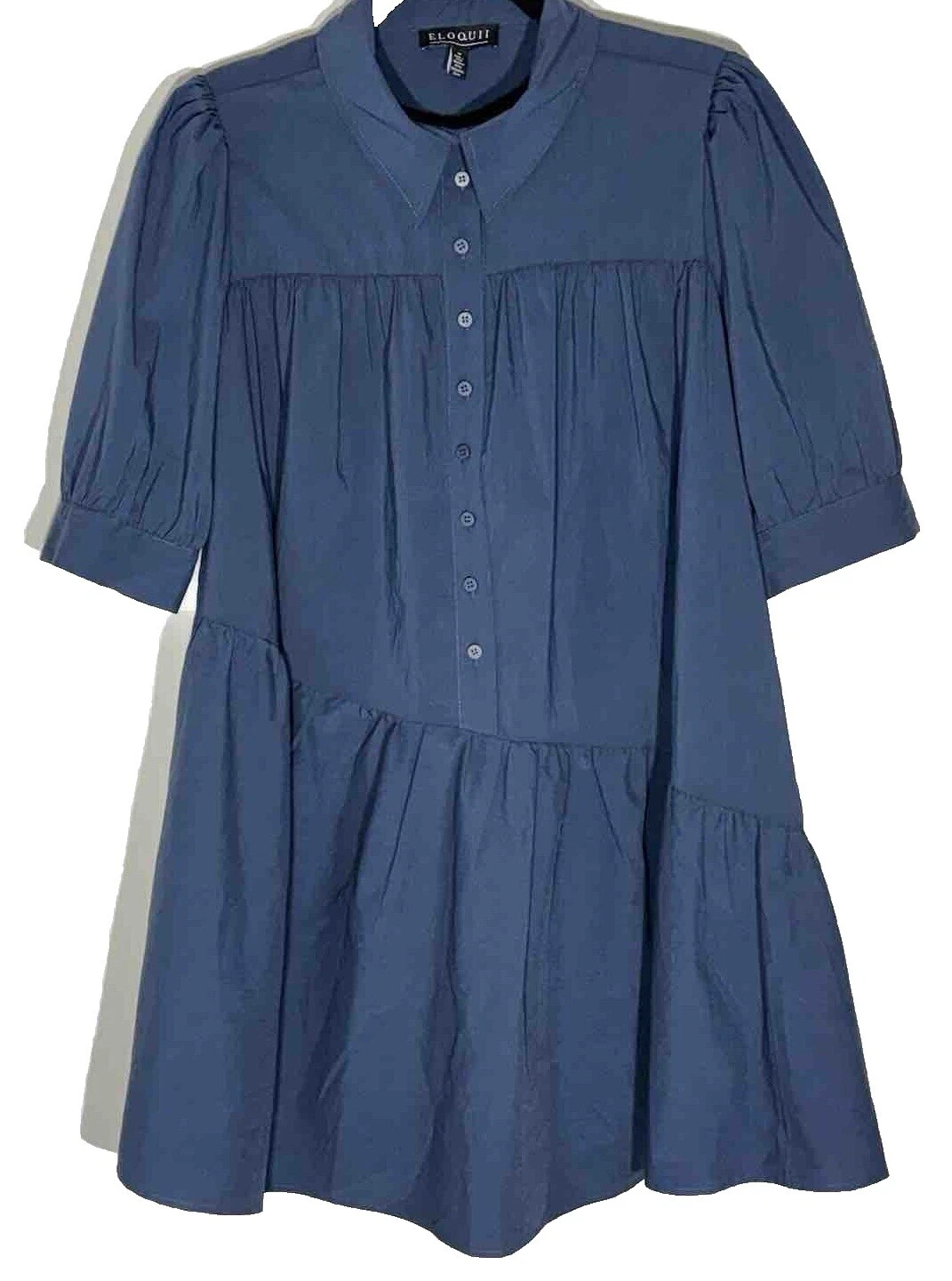 Cotton Solid Shirt Dresses