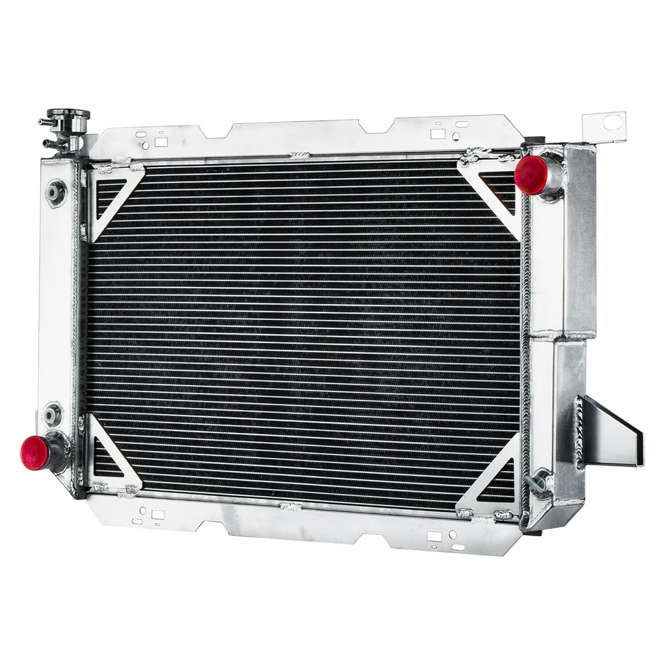4 ROW ALUMINUM RADIATOR Fit 1985-1997 FORD F150 F250 F350 BRONCO 5.0L 5.8L 7.5L Foto 3 de 4