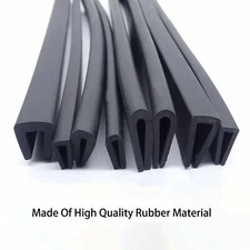 1mm~12mm Edge Protection Frame Profile Rubber Edging Trim Seal U-profile Slot