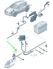 Cable Batería Positivo VOLKSWAGEN TIGUAN AD MK2 5QF971345 NUEVO GENUINO