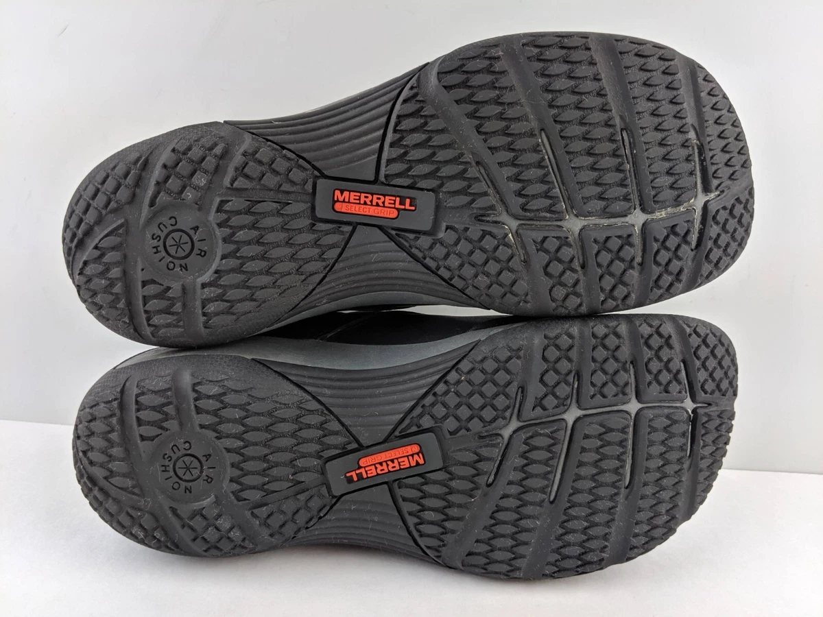 Merrell Encore Q2 Women US 7 Black Leather Hiking Loafer Slip On