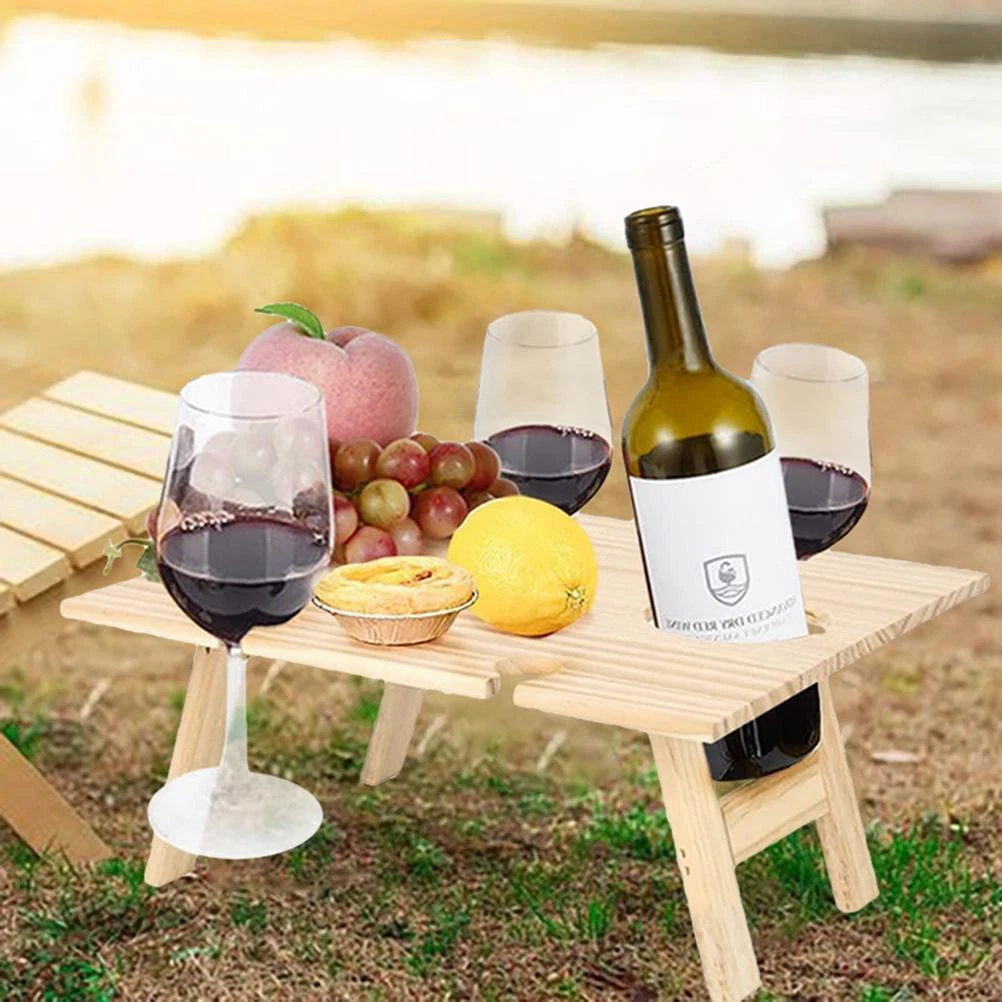 Folding wine picnic table online