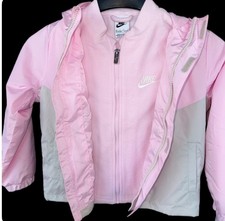 Nike System Kids' Girls Pink Full Zip Coat / Jacket 5 6X Pink Foam 2 Pc NWT