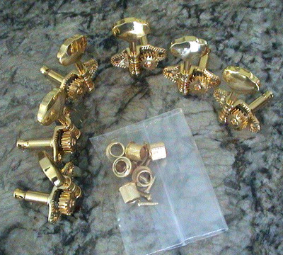 GRETSCH OPEN BACK ELECTROMATIC G5400 HOLLOW BODIES GOLD TUNER SET/6 009-6600-000