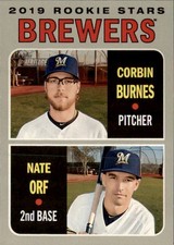 2019 Topps Heritage - Rookie Stars Corbin Burnes, Nate Orf #88 (RC)