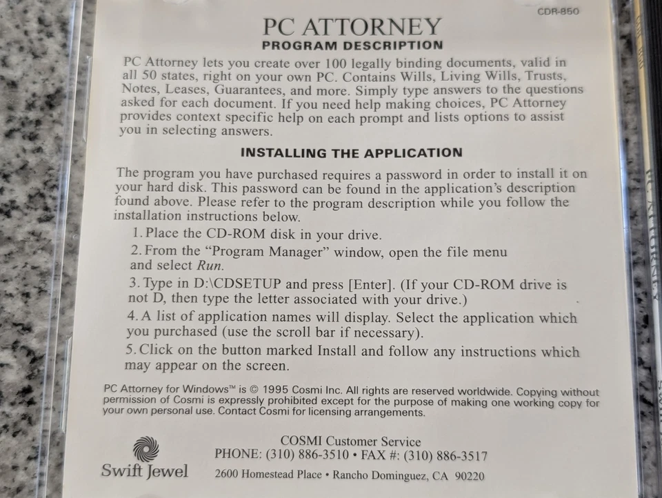 PC Attorney + 303 Legal Forms CD-ROMs – Vintage Legal Software (2000, 2002) - Image 4 of 4