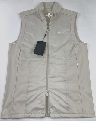 NEW G/FORE Size S Men's Golf Vest Stone Hybrid Performer Stretch Wind Break $225