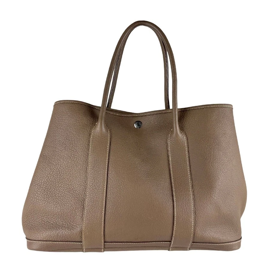 Hermes — Auth HERMES Garden Party 36 Handbag Tote Bag Etoupe Grey Negonda - z9922