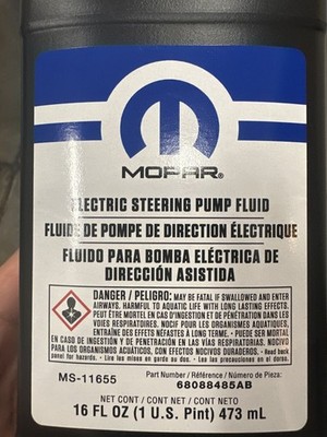 Genuine Mopar Electric Power Steering Pump Fluid 16oz Bottle 68088485AB