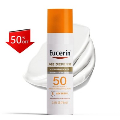 Eucerin Age Defense Face Sunscreen Lotion - SPF 50 - 2.5 fl oz