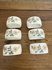 Vintage Marks & Spencer St Michael Autumn Leaves Melamine Napkin Rings x 6