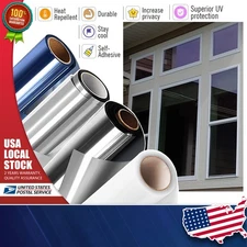 One Way Mirror Window Film Heat UV Reflective Privacy Tint Foil New