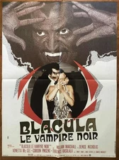 WILLIAM MARSHALL IS BLACULA ORIGINAL VINTAGE BLAXPLOITATION AIP HORROR POSTER