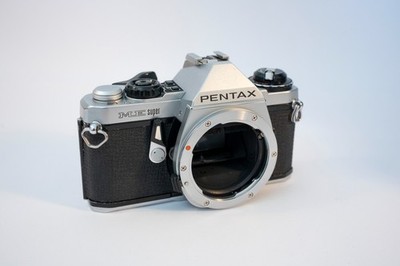 Pentax ME Super   serviced (CLA) & filmgetestet - silber