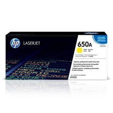 HP 650A Yellow Toner Cartridge  Works Color Laserjet Enterprise CP5525 Series 