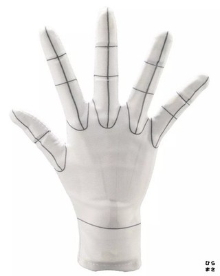 KÜNSTLERUNTERSTÜTZUNGSARTIKEL Handmodell Handschuh/R -Drahtgestell- für Figuren