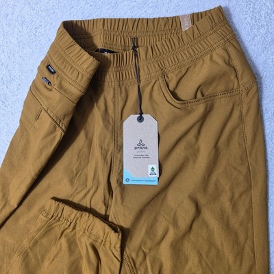 NEW! PrAna Halle E-Waist Jogger II Womens 10 Antique Bronze Stretch 30/27.5