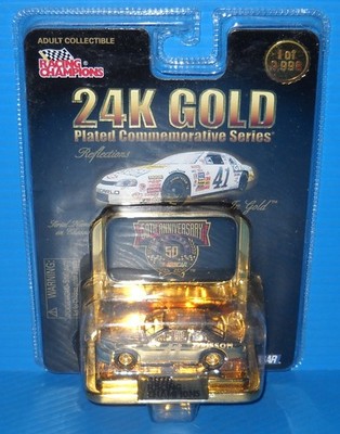 激レアRacing Champions 24K Gold Buckshot Racing Champions 24k Gold #46 50th Anniversary NASCAR Die Cast Car