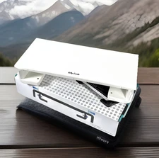 Computer Monitor Riser Jelly Comb Monitor Stand Riser W/ Drawer Foldable White