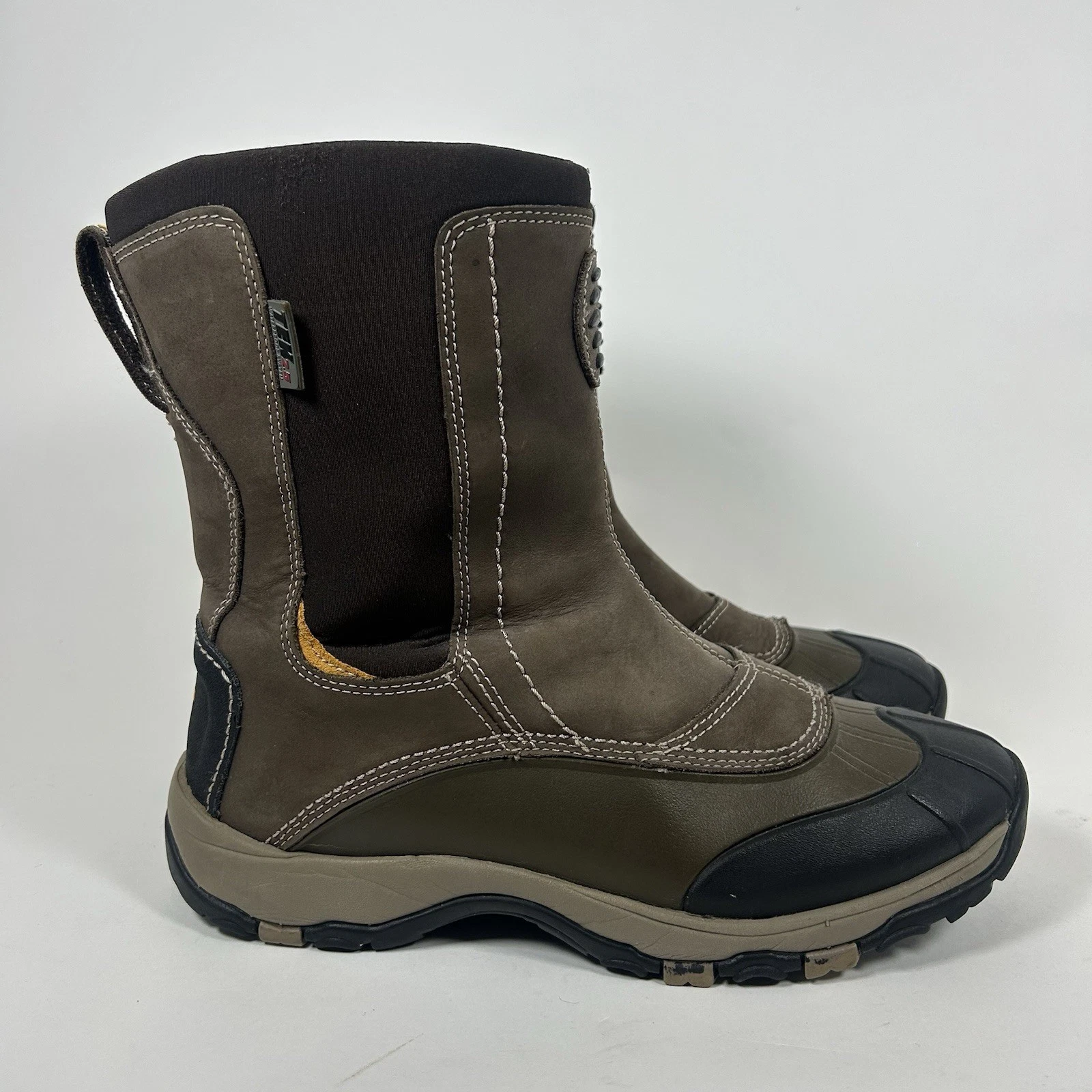 LL Bean Storm Chaser Men’s Winter Snow Boots Brown Primaloft TEK 2.5 Sz 9M