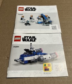 LEGO STAR WARS Manual Only Lot #s 75345-75391-75267-7914-9679-75310-75359-75089