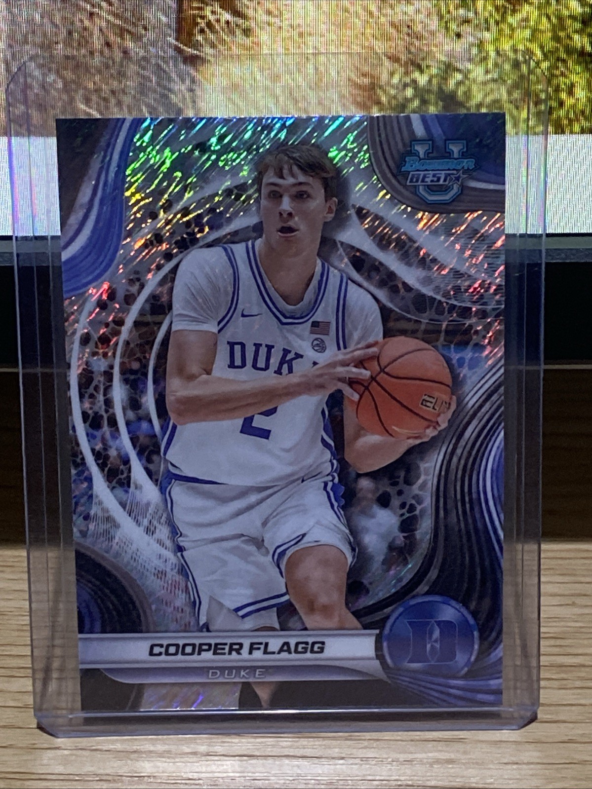 2024-25 Bowman University Best - Cooper Flagg #16 Shimmer Refractor (RC)
