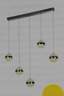 Lindby Maryte LED-Pendelleuchte Lampe Leuchte Pendelleuchte 40W IP20 fünfflam306