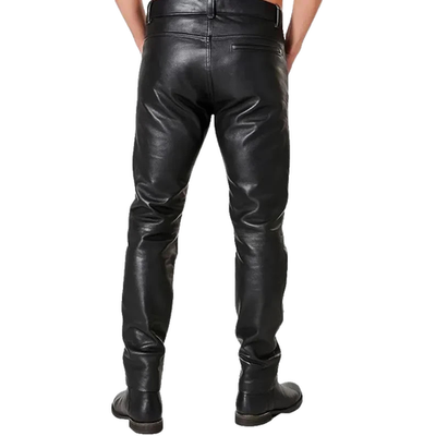 LEE LEATHER PANTS 5201 34×34 Brandon Lee The Crow Eric Draven Black Genuine Leather Trouser