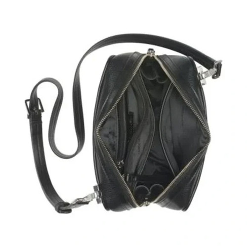 CALVIN KLEIN Collette Satchel Pebbled Black - Picture 2 of 3
