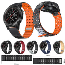 22mm Breathable Magnetic Silicone Watch Band Sports Strap for Garmin QuickFit 22
