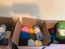 Mystery Yarn Box   10 Full Skeins 4 Acrylic Yarn   Mixed Brand Destash Lot