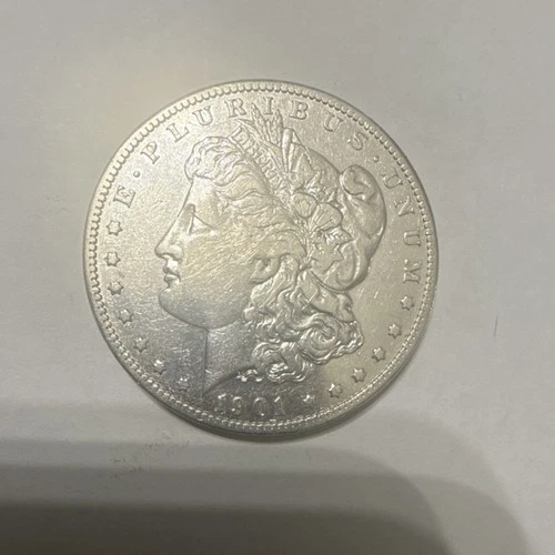 1901 Morgan Silver Dollar $1 Coin in Protective Case Uncertified