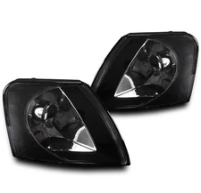 For 97-00 Volkswagen VW Passat B5 Front Corner Signal Lights Lamps Black LH+RH