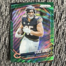 Panini Prizm 2025 Cole Kmet Green Wave Prizm Chicago Bears Football #112