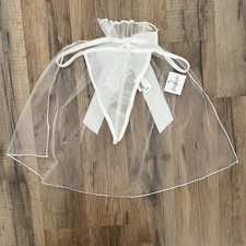 Frederick s of Hollywood White Veil Bridal Thong Panty NWT