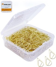 200 Pcs Gold Teardrop Clips Bulk,Stainless Steel Rust-Resistant Paperclips fo...
