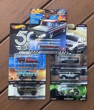 Hot Wheels Car Culture, Fast Furious Boulevard Premiums - LOT OF 7