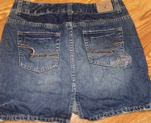 American Eagle sz. 8 Denim Skirt Embellished - 第 4/6 張圖片