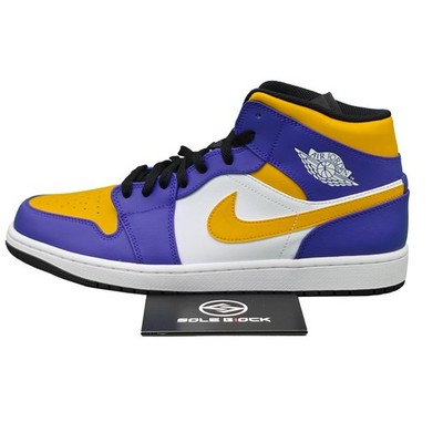 Size 7 - Jordan 1 Mid Lakers for sale online | eBay