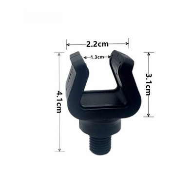 Karpfenangeln Rutenauflage 4,1 x 2,2 cm gummibeschichteter Kopf für Bottom Conn