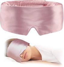 Silk Sleep Mask for Women  Man, Mulberry Silk Eye, Adjustable Band and Soft Pre