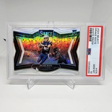2024 Panini Select - Field Level Drake Maye #475 White Prizm /35 (RC) PSA 10